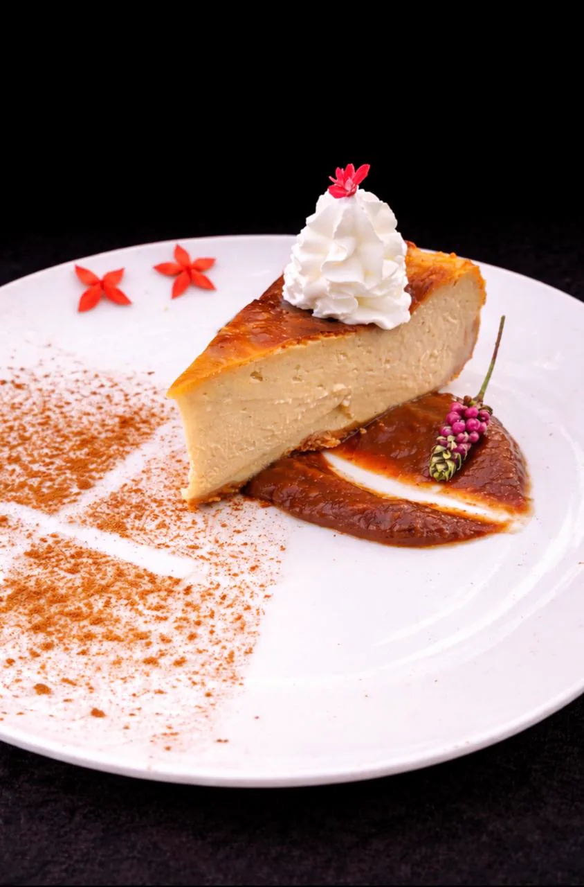 Cheesecake de fruta del pan