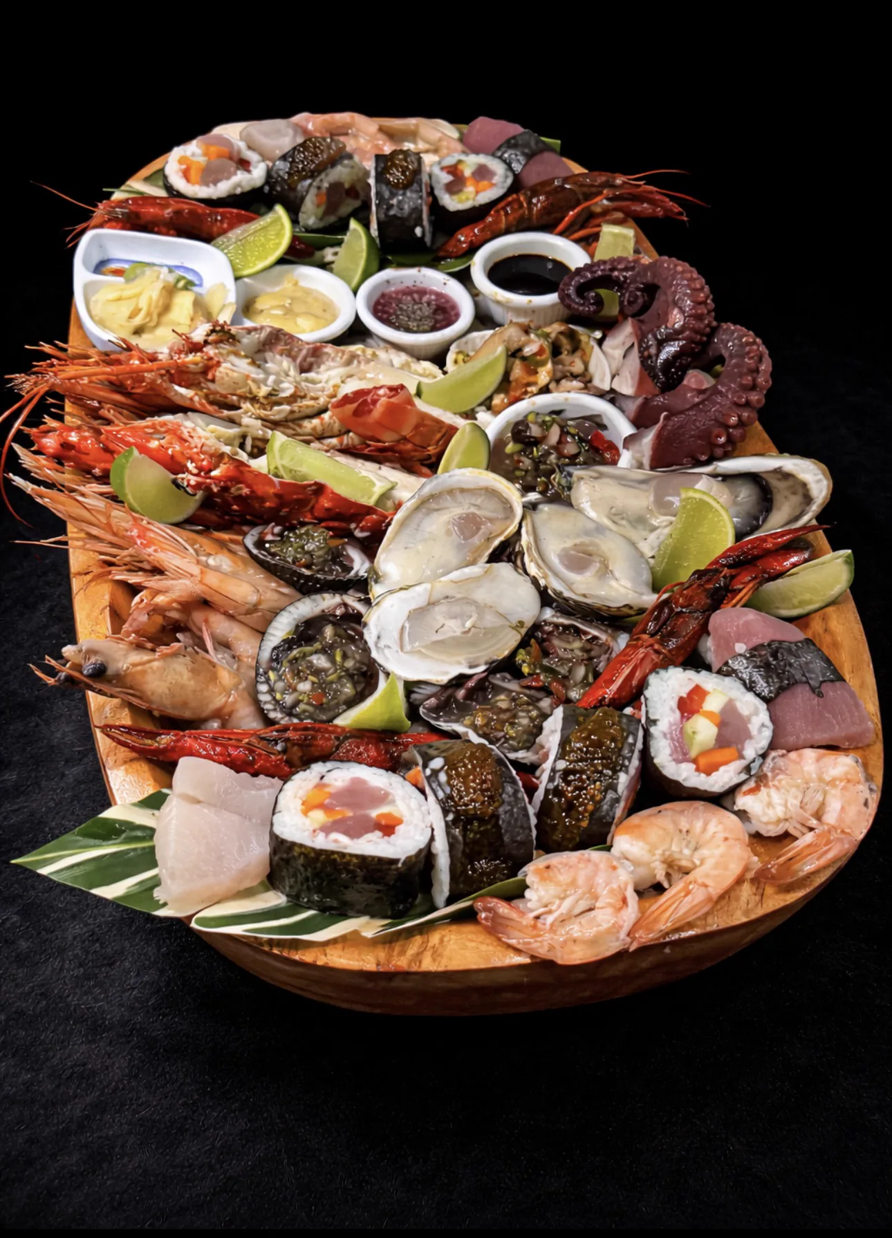 Tabla fría de mariscos