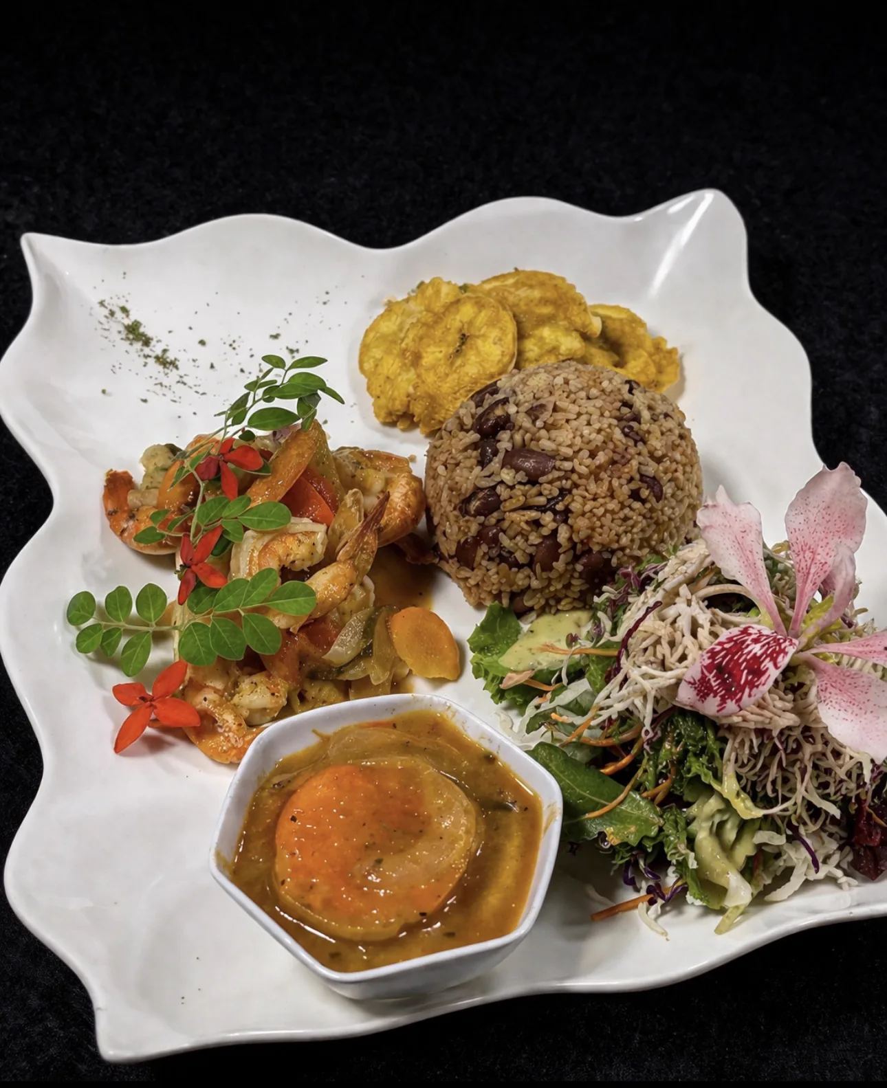 Rice & Beans con camarones